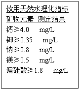 ı: Ȼˮָ
Ԫ ⶨ
ơ4.0 mg/L
ء0.35 mg/L
ơ0.8 mg/L
þ0.5 mg/L
ƫ1.8 mg/L




