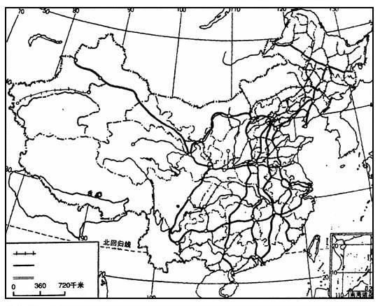 中國的鐵路交通和主要樞紐城市
